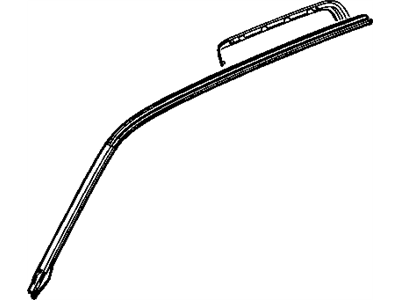 GM 25904858 Weatherstrip Assembly, Front Side Door Roof Drip