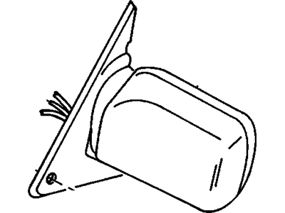 GM 12540975 Mirror Assembly,Outside Rear View, Left