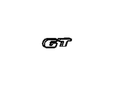 GM 10442399 Plate Assembly, Front Side Door Name "Gt" *Dark Bronze Mount