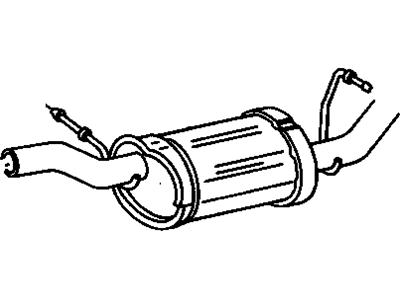 GM 12471953 Exhaust Muffler Assembly (W/ Tail Pipe)
