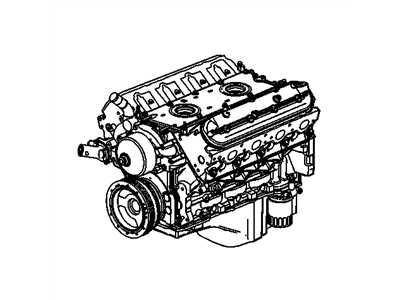 GM 89017653 Engine Asm,Gasoline 5.7L (New Goodwrench)