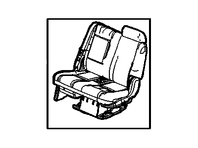 GM 15867307 Seat Assembly, Rear *Ebony