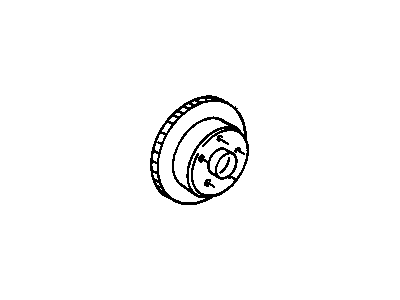 GM 10097654 Front Brake Rotor Assembly