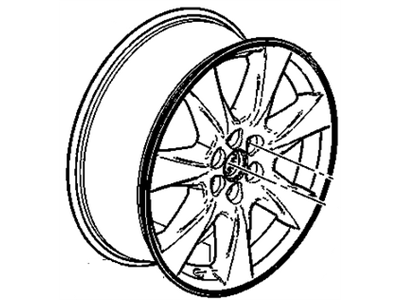 2012 Cadillac SRX Spare Wheel - 22770789