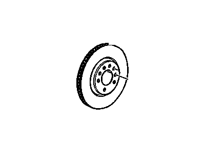GM 19303827 Front Brake Rotor Assembly