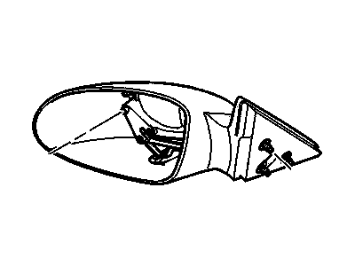 GM 10319385 Mirror Assembly, Outside Rear View, Rh (Paint To Match)