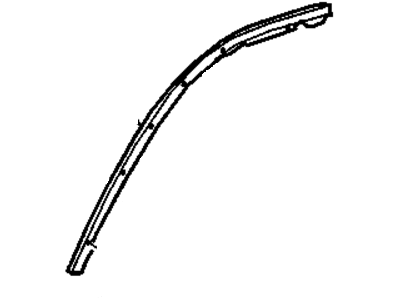 GM 25766908 Weatherstrip Assembly, Front Side Door Upper Auxiliary