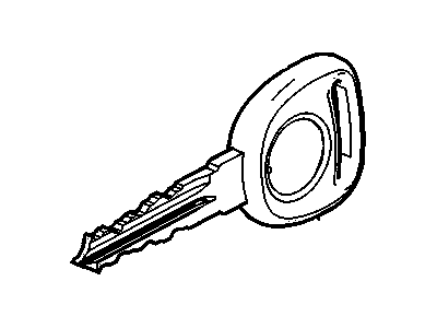 GM 19207864 Key Asm,Dr Lock (Uncoded)