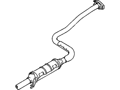 GM 96066405 Exhaust Pipe