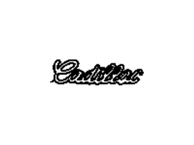 1989 Cadillac Brougham Emblem - 20249250