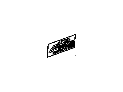 GM 15236536 Decal, Rear Compartment Lid