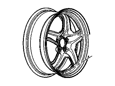 Pontiac Spare Wheel - 9597693