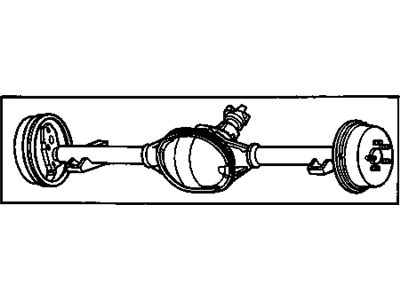 GM 15753535 Axle Assembly, Rear (3.42 Ratio)