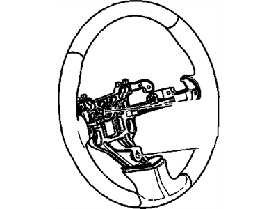 GM 20814882 Steering Wheel Assembly *Cocoa