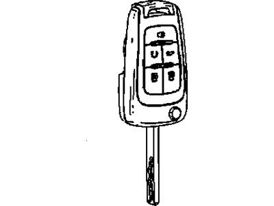 GM 13500226 Key Assembly, Door Lock & Ignition Lock (W/ Remote Control Door Lock
