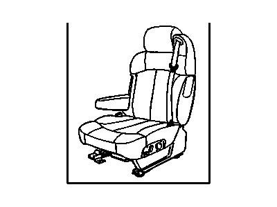 GM 19127234 Seat Asm,Driver (W/ Belt) *Shale