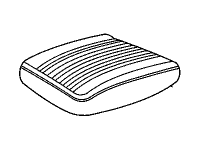 GM 12523999 COVER, Front Seat Cushion