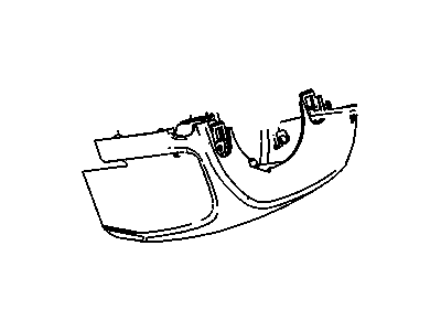 GM 9066082 Cover Assembly, Instrument Panel Steering Column Lower Trim *Cocoa
