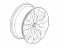 GM 84022684 19x8.5-Inch Aluminum 5-Split-Spoke Wheel in Gloss Black