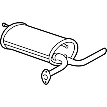 GM 22692805 Exhaust Muffler Assembly (W/ Exhaust Pipe & Tail Pipe)