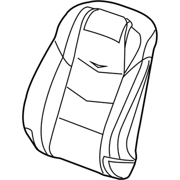 GM 23496615 Cover Assembly, Front Seat Back *Cashmere E