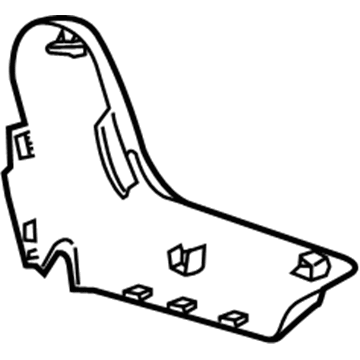 GM 23452152 Cover, Rear Seat Frame Outer Finish *Shale