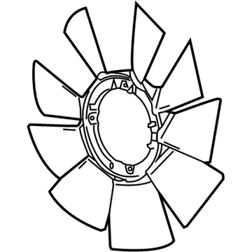 GMC Sierra Radiator fan - 84890705