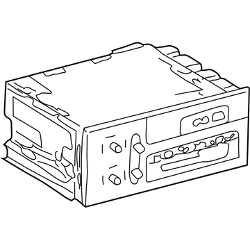 GM 15070961 Radio Assembly, Amplitude Modulation/Frequency Modulation Stereo & Clock & Tape Player