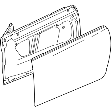 GM 84123306 Door Assembly, Front Side