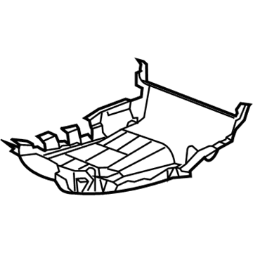 GM 23452242 Panel, Rear Seat Cushion Trim *Shale