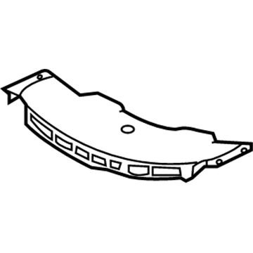 GM 25857999 Shield, Front Bumper Energy Abs Sight