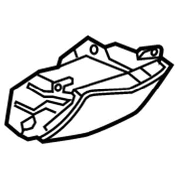 GM 22984774 Compartment Assembly, Front Floor Console Rear *Shale