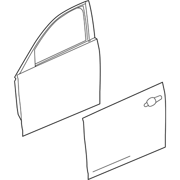 GM 22915505 Door Assembly, Front Side (Lh)