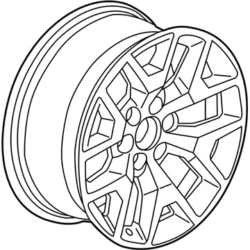 GM 22837233 Wheel Rim, 20X9 *Machined Facing