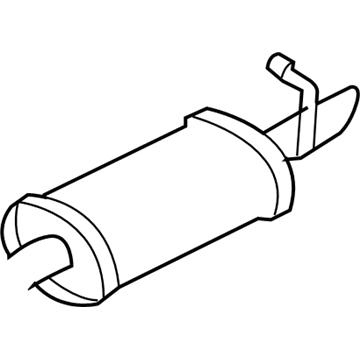 GM 25657446 Exhaust Muffler Assembly (W/Tail Pipe)