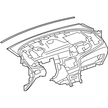 GM 95459663 Retainer Assembly, Instrument Panel *Cocoa