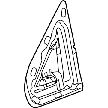 GM 22919766 Gasket, Outside Rear View Mirror *Less Finish