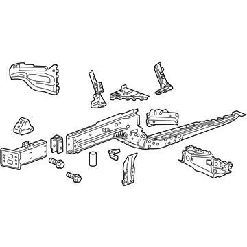 GM 22946934 Rail Assembly, Front Compartment Side