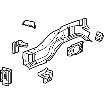 GM 23135160 Rail Assembly, Front Compartment Inner Side