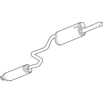 GM 42339691 Muffler Assembly, Exhaust Rear (W/ Exhaust Pipe)