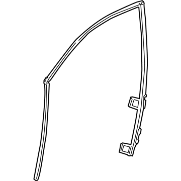 GM 22965982 Weatherstrip Assembly, Front Side Door Window