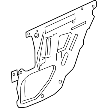GM 92271280 Deflector Assembly, Front Side Door Water