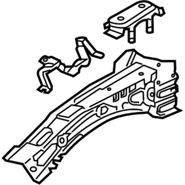 GM 23445239 Rail Assembly, Front Compartment Upper Side
