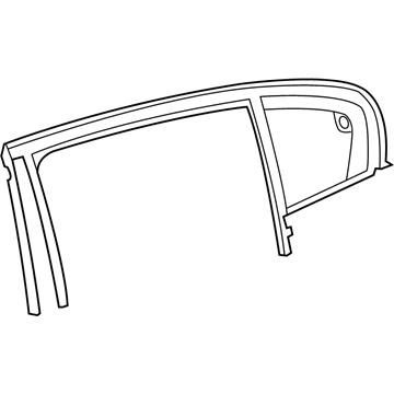 GM 22878945 Window Assembly, Rear Side Door Stationary<See Guide/Contact B