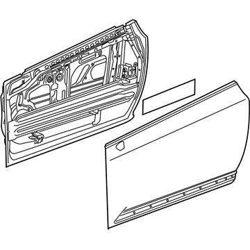 GM 23438100 Door Assembly, Front Side (Lh)