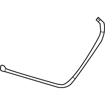 GM 23297407 Weatherstrip Assembly, Rear Side Door Lower Auxiliary