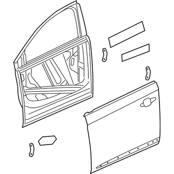 GM 84074969 Door Assembly, Front Side