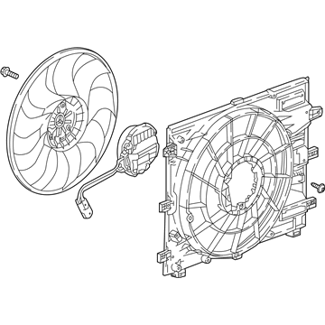GMC Terrain Radiator fan - 84947813