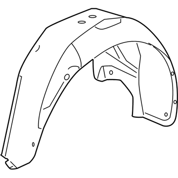 Chevrolet Cruze Fender Splash Shield - 95366412