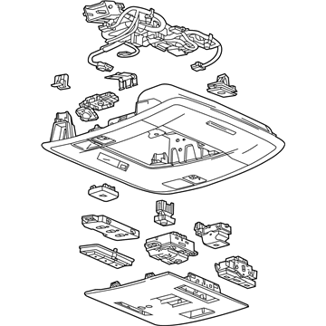 GM 84083250 Console Assembly, Roof *Shale